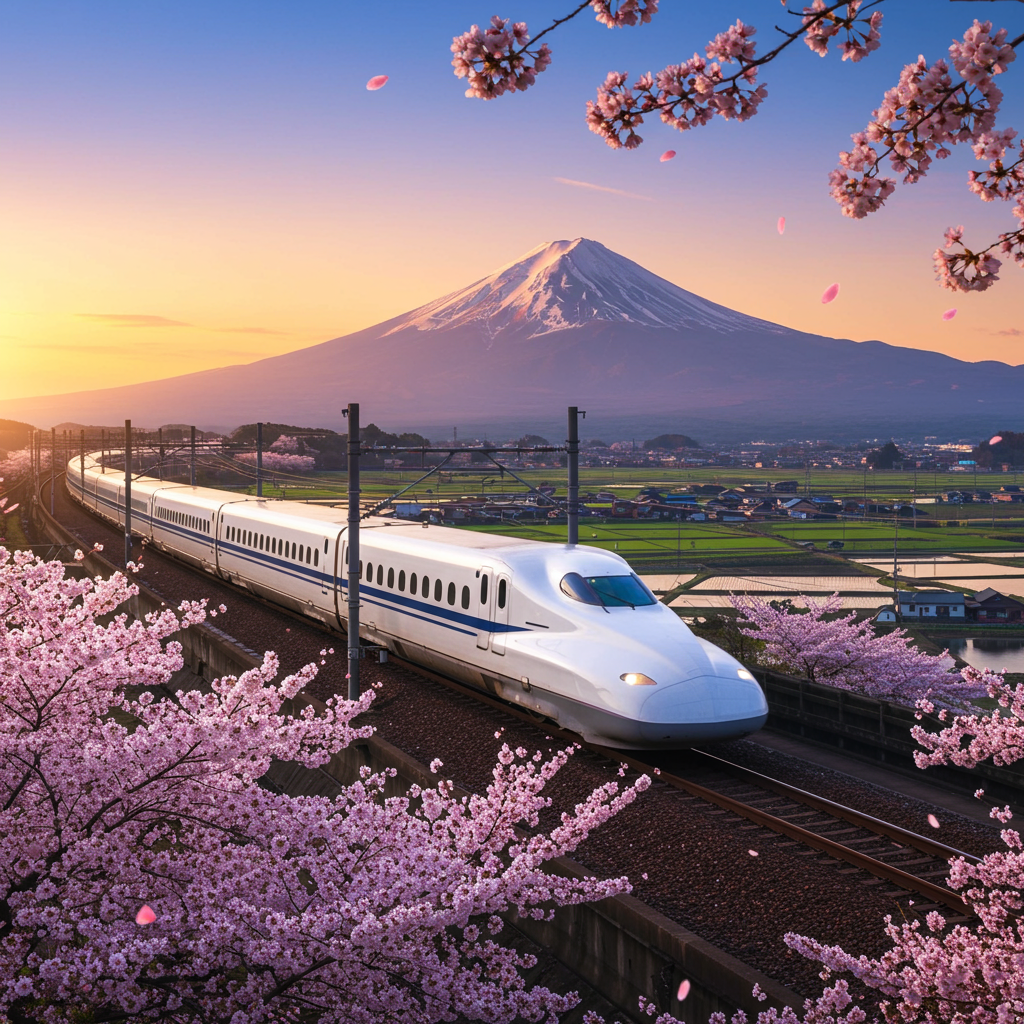 Japan's Bullet Train Adventure: Efficiency, Breathtaking Views & Shinkansen Speed Guide