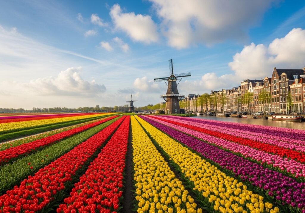 Netherlands Tulip Fields & Amsterdam Canals: Budget Travel Guide for April/May